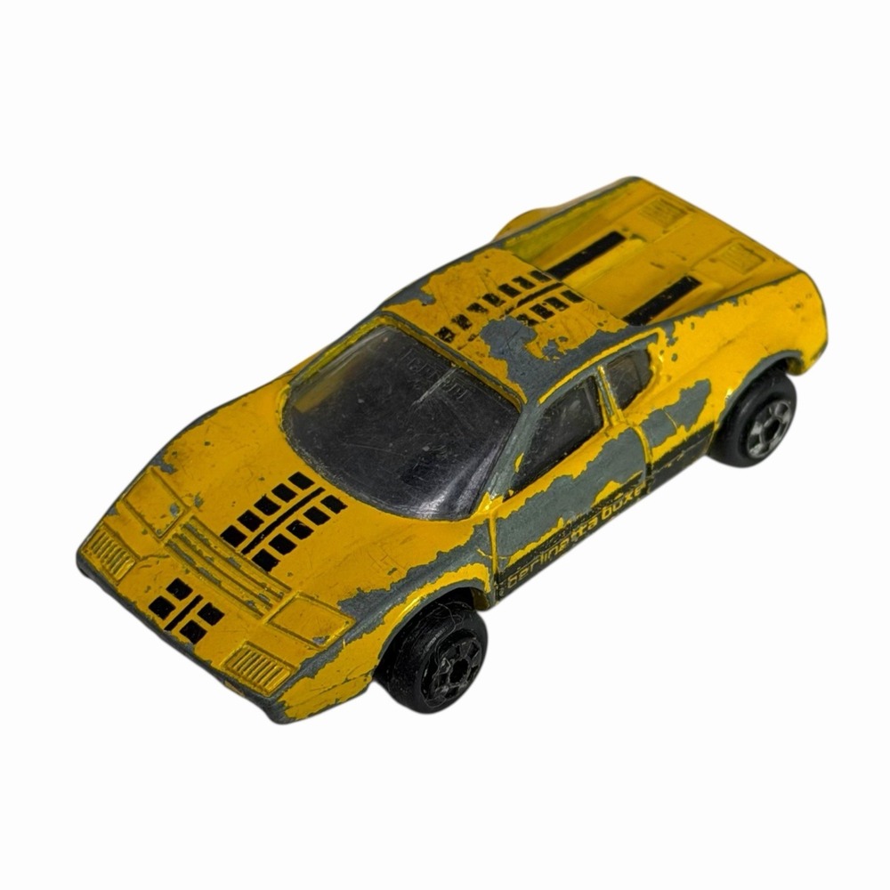 1:64 Zylmex Zee Toys D70 Ferrari‎ 365 GT Berlinetta Boxer Yellow Black Interior